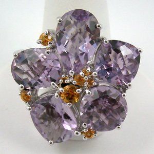 Sima K 11.42ct Amethyst "Flower" Ring